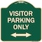 Signmission Visitor Parking Visitor Parking Heavy-Gauge Aluminum Architectural Sign, 18" x 18", G-1818-22725 A-DES-G-1818-22725 - alternate 1